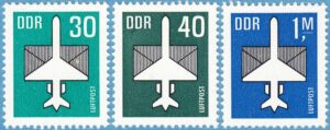 DDR 1982 M2751-3** flygpost 3 kpl