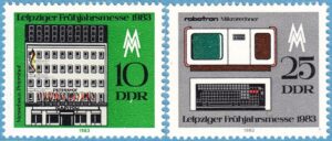 DDR 1983 M2779-80** Leipzig vårmässa 2 kpl