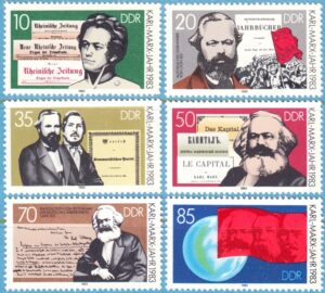 DDR 1983 M2783-8** Karl Marx 6 kpl