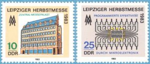 DDR 1983 M2822-3** Leipzig höstmässa 2 kpl