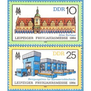 DDR 1984 M2862-3** Leipzig vårmässa 2 kpl