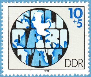 DDR 1985 M2950** solidaritet 1 kpl