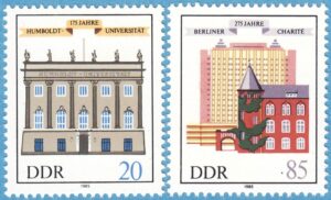 DDR 1985 M2980-1** Humboldt universitet – Charité Berlin 2 kpl