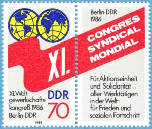 DDR 1986 M3049** kongress 1 kpl