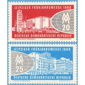 DDR 1960 M750-1** Leipzig vårmässa 2 kpl