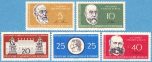 DDR 1960 M795-9** Humboldtuniversitetet i Berlin 5 kpl