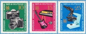 DDR 1965 M1130-2** Leipzig höstmässa 3 kpl