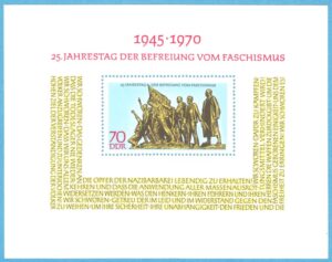 DDR 1970 M1572 BL32** befrielsen från fascismen 25 år