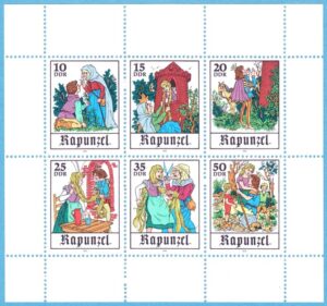 DDR 1978 M2382-7** saga: Rapunzel 6 kpl i block