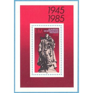 DDR 1985 M2945 BL82** minnesmonument