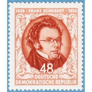 DDR 1953 M404** Franz Schubert – kompositör 1 kpl