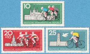 DDR 1962 M886-8** cykellopp för fred 3 kpl